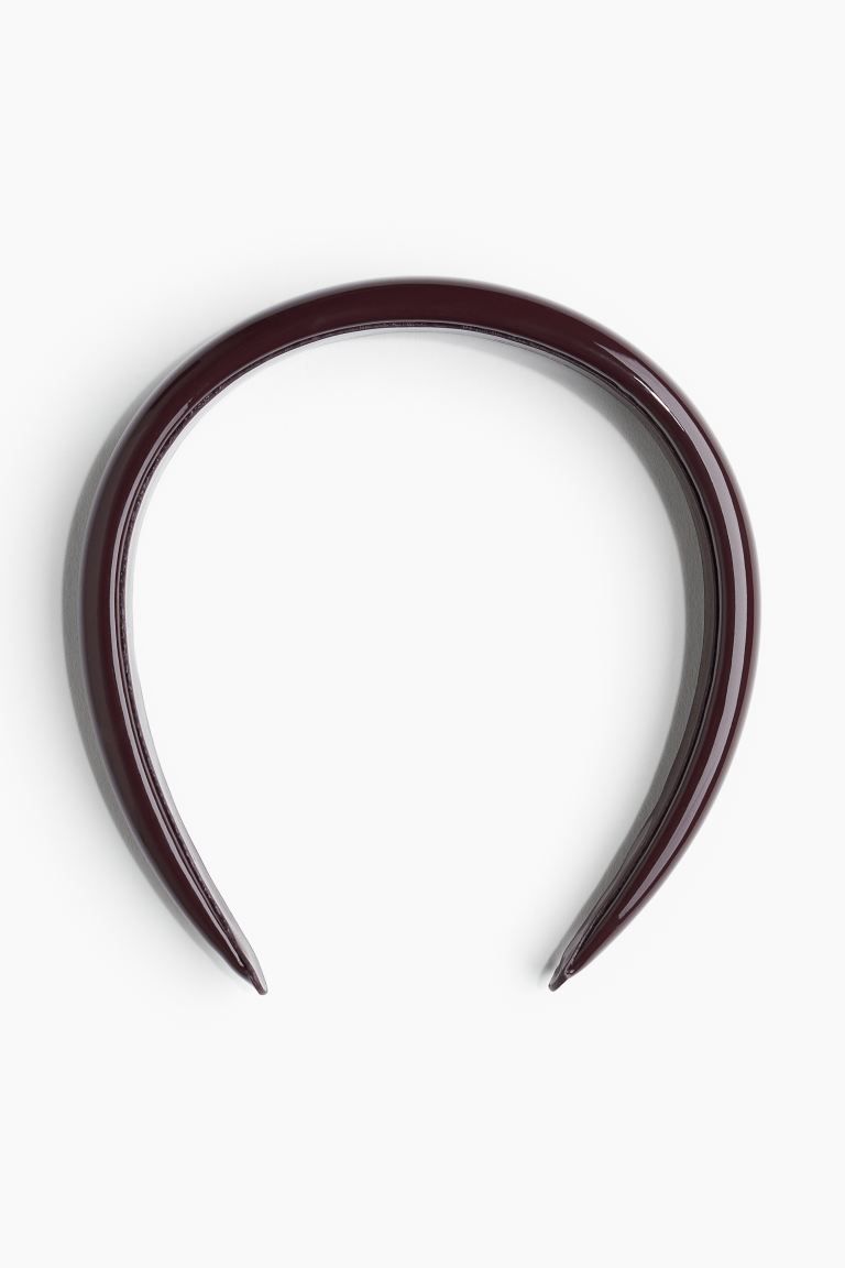 Patent Hairband - Burgundy - Ladies | H&M US | H&M (US + CA)