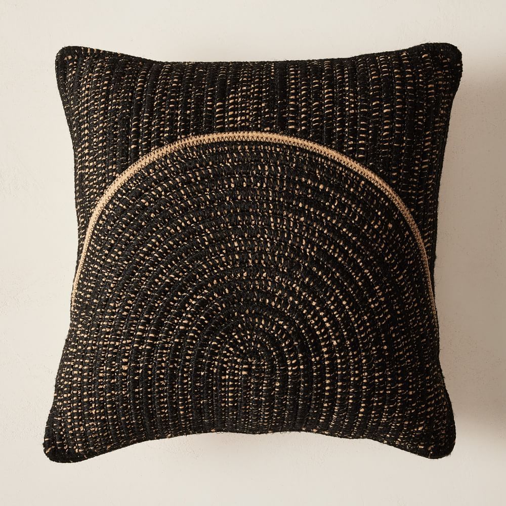 Outdoor Woven Arches Pillow | West Elm (US)