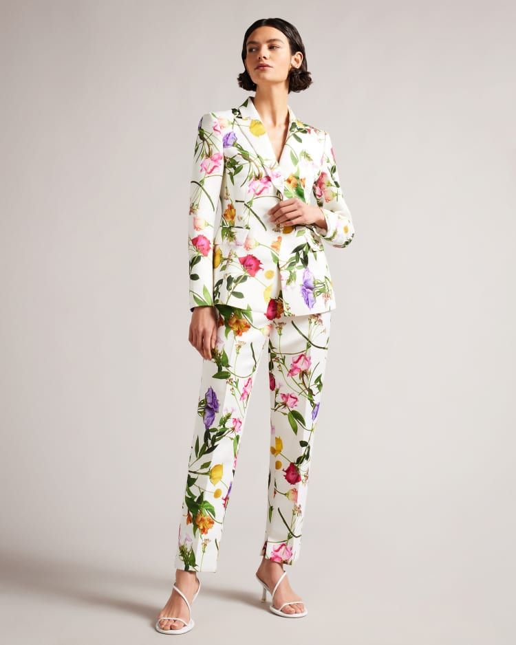 Floral Print Tapered Leg Trousers | Ted Baker (UK)