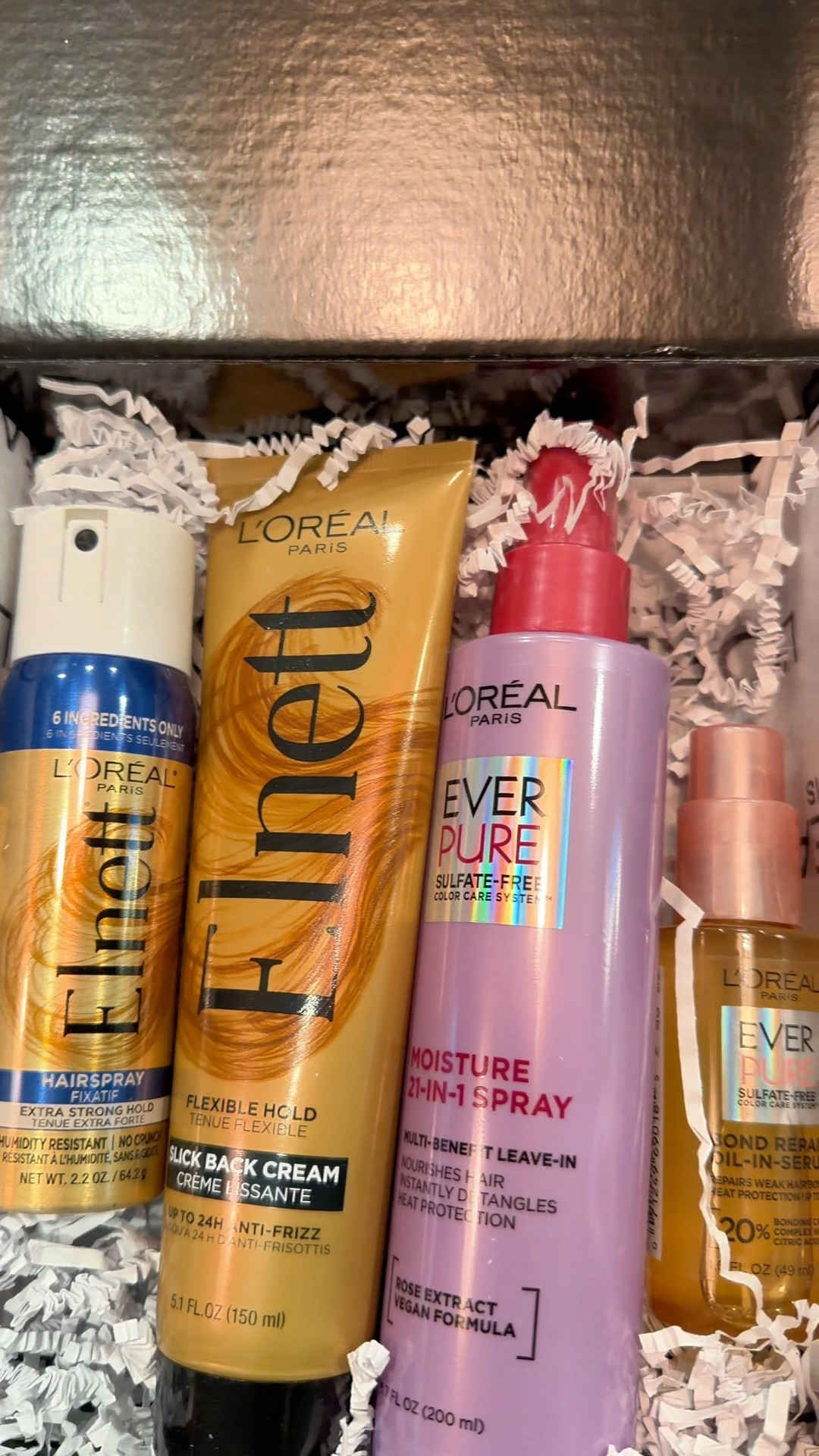 I hear this is what the girls are using for bomb slick back ponytails 😍 I’ll try it then get back 🩷 thank you @lorealparis #giftedbyloreal 

#LTKValentine #LTKBeauty #LTKselfcare