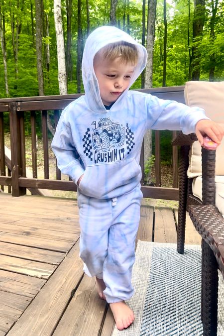 Just a boy, his monster jam sweatshirt, and his McQueen car 😂 long live boyhood hahah. This sweatsuit comes with a white tee, all for only $12!!!! @walmartfashion #walmart

#LTKFindsUnder50 #LTKKids #LTKFamily