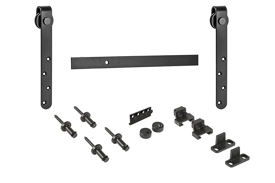 National Hardware N186-902 942 Mini Rustic Sliding Barn Door Hardware in Oil Rubbed Bronze, 48" | Amazon (US)