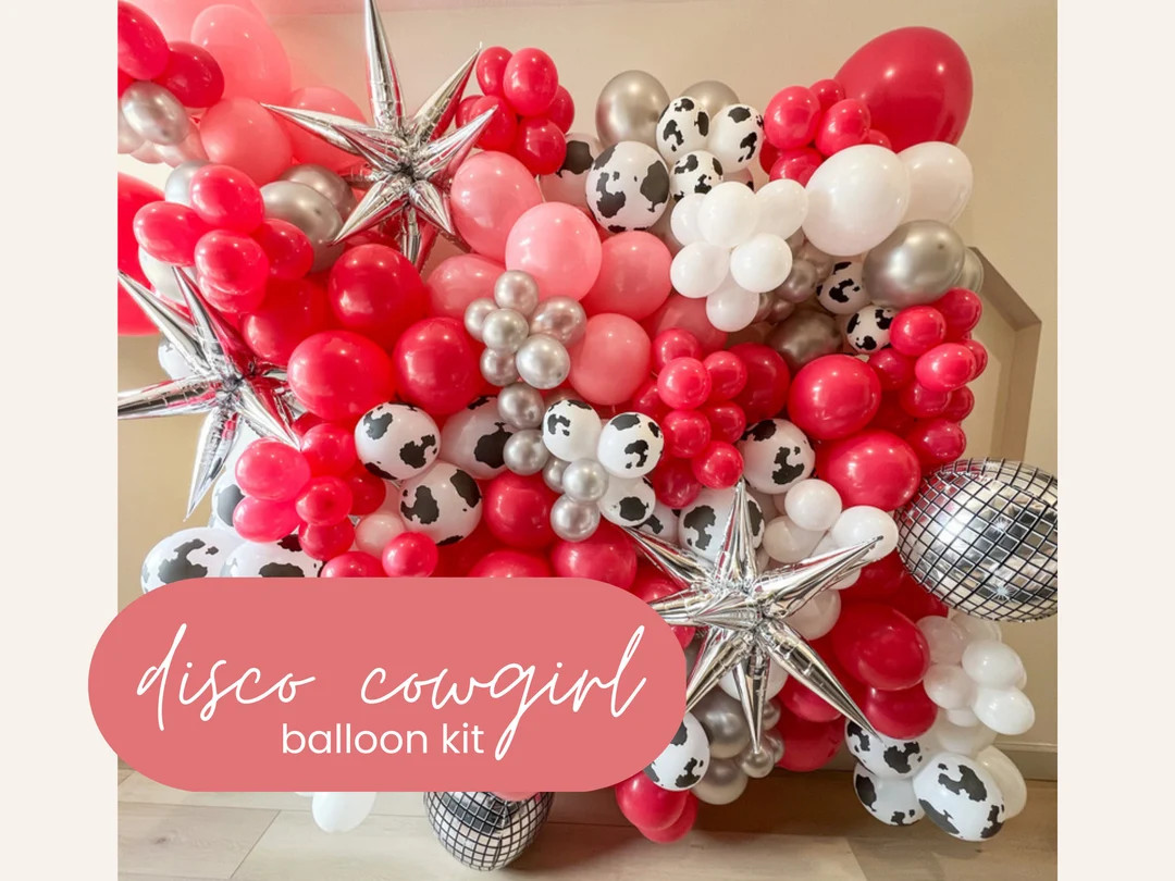 Disco Cowgirl Birthday, Country Disco Balloon Garland, Space Cowgirl Balloon Arch, Bachelorette D... | Etsy (US)