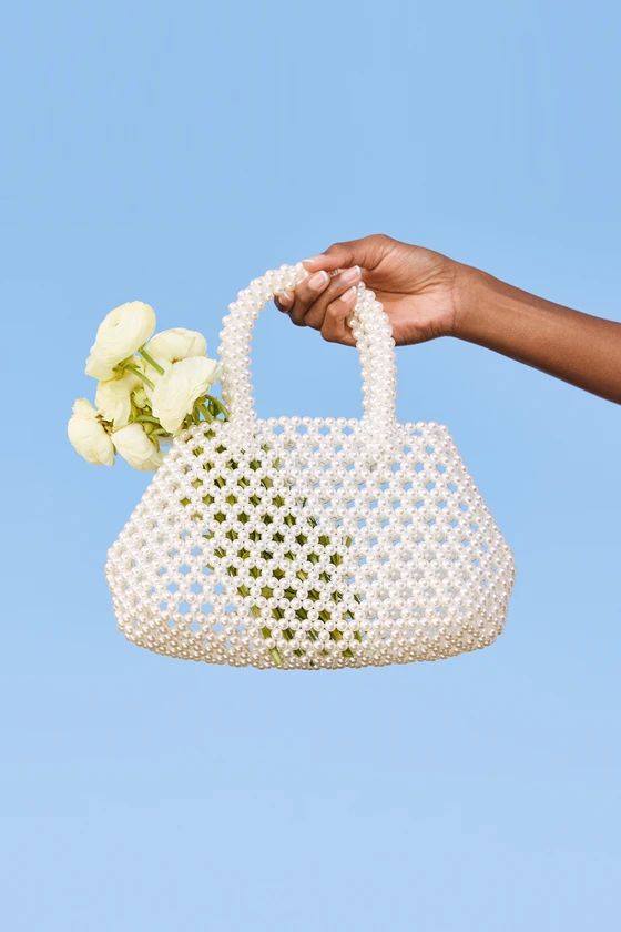 Handle My Love White Pearl Mini Handbag | Lulus (US)