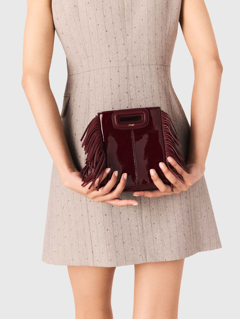 M Mini-Tasche aus Glattleder Rot für Damen | Maje | Maje EU