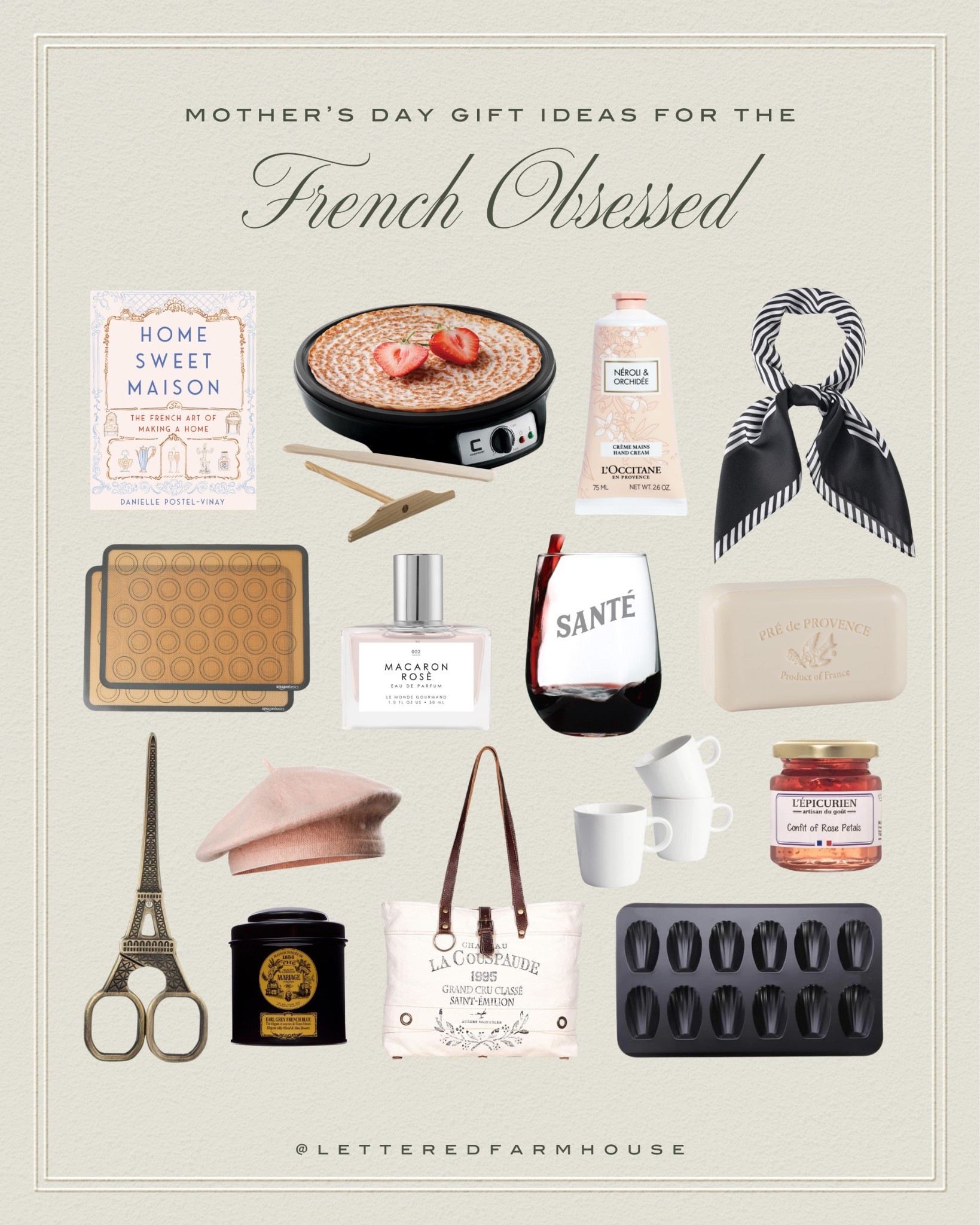 Gifts for the Francophile: Amazon Roundup for French-Inspired Bliss!

Indulge the Francophile in your life with these exquisite finds from Amazon! From luxurious French soap and lotion sets to macaron baking mats and Eiffel Tower scissors, elevate their everyday with a touch of Parisian charm. Sip espresso in style and explore our collection now and delight your loved one with the essence of France!

Gifts for the Francophile in your life! Parisian gifts, French gifts, gifts for mom, gifts for her, gifts for friend, gift for wife, gift for sister, Mother’s Day gift ideas #founditonamazon

Follow my LTK @LetteredFarmhouse on the @shop.LTK app to view this post and get my exclusive app-only content!

#liketkit 
@shop.ltk
https://liketk.it/5TUqd

Follow my LTK @LetteredFarmhouse on the @shop.LTK app to view this post and get my exclusive app-only content!

#liketkit #LTKfoodie #LTKTravel #LTKHome
@shop.ltk
https://liketk.it/634Zm

#LTKfoodie #LTKMothersDay #LTKHome