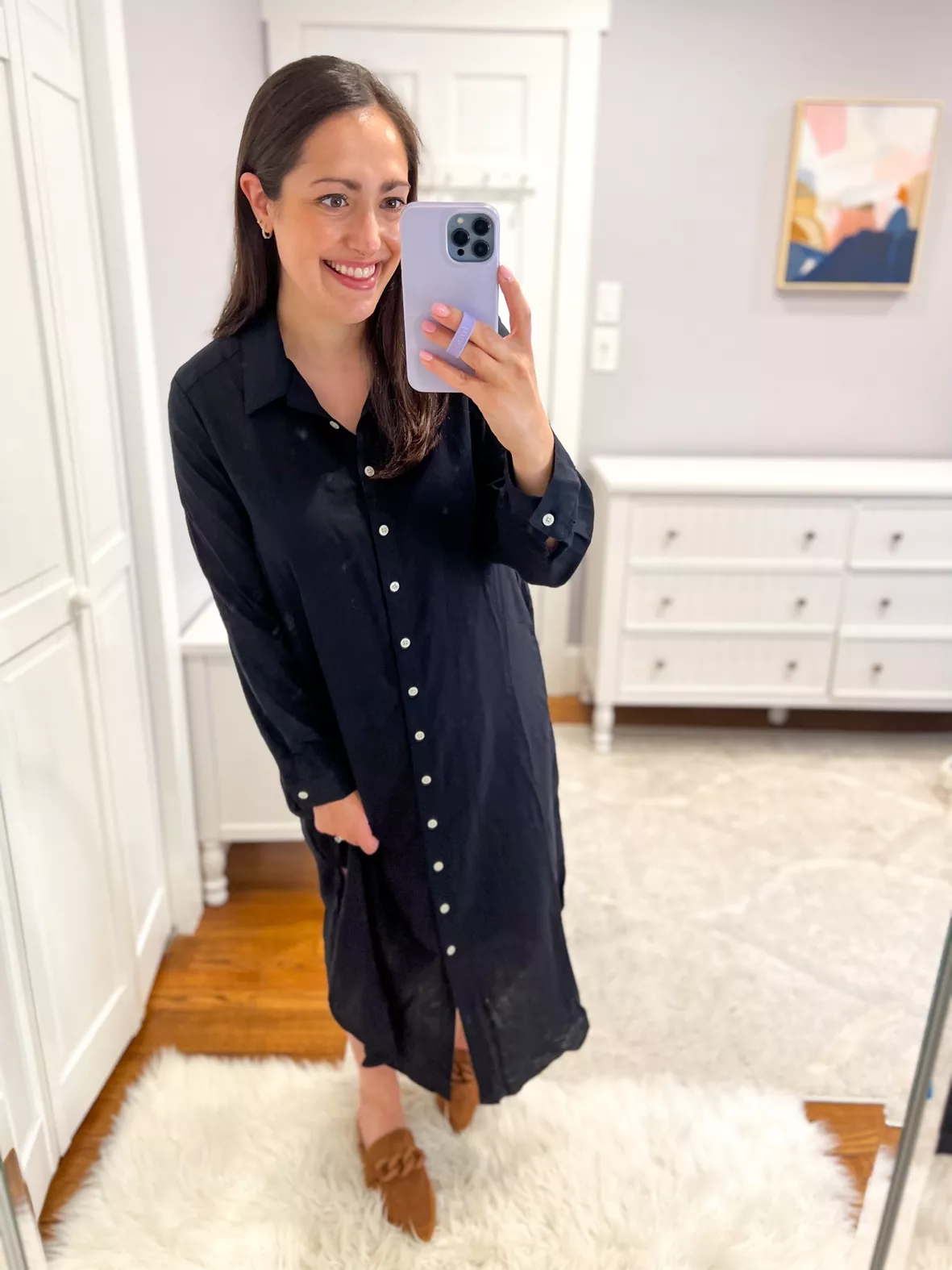 Long-Sleeve Shirt Dress for Women curated on LTK