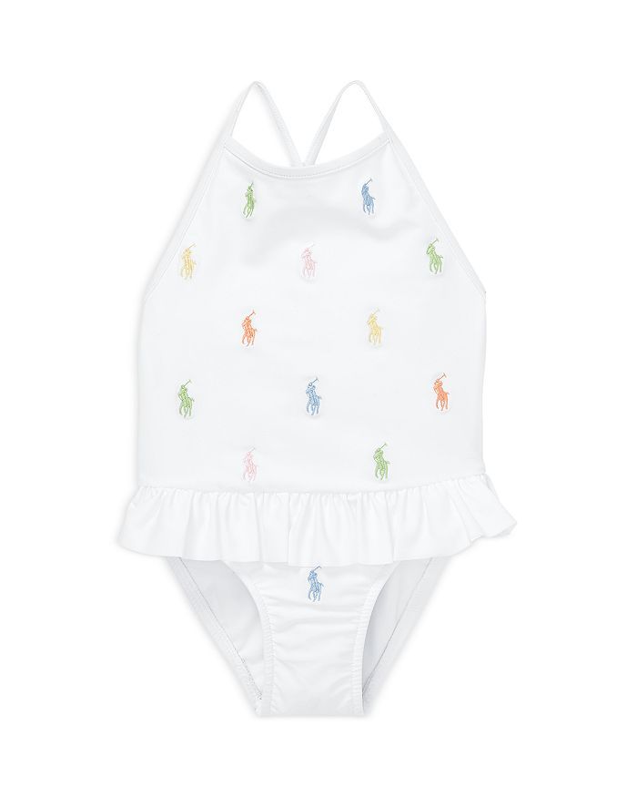 Girls' Embroidered Ruffle One Piece Swimsuit - Baby | Bloomingdale's (US)