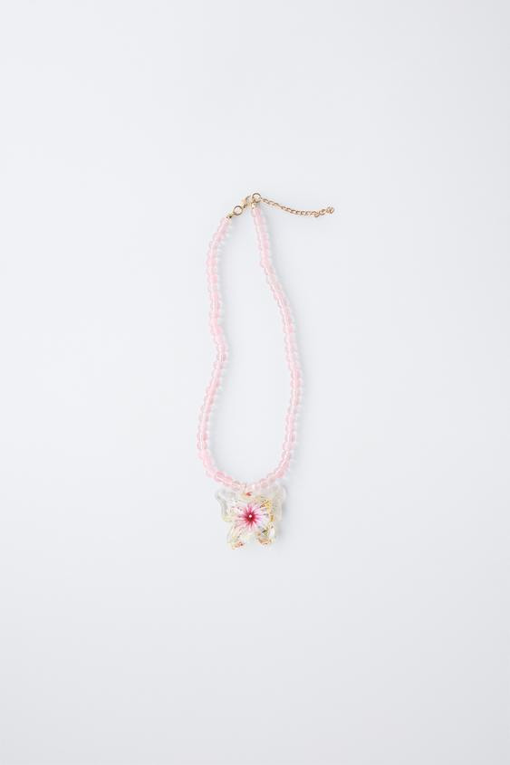 BUTTERFLY BEAD NECKLACE | Zara US