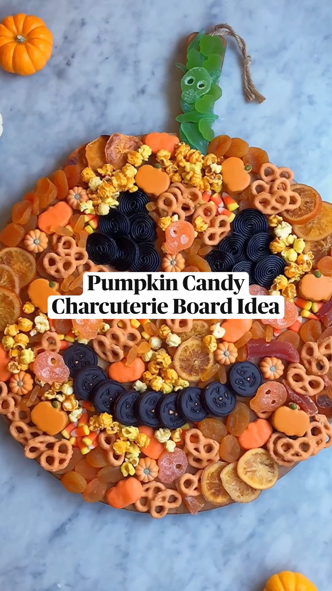 SAVE this #candycharcuterie Jack-O-Lantern and make it for Halloween! Directions ⬇️ I made this years ago with my friends @psimadethis & @thedelicious and it’s one of my favorite boards ever. So fun and actually easy to make.

DIRECTIONS:
Gather black licorice for the eyes, Oreos for the mouth, green gummies for the stem and then fill in the rest with festive orange treats and you have yourself the cutest pumpkin spread!

#feedfeed #halloweenfood #food52 #imsomartha

#LTKSeasonal #LTKGiftGuide #LTKhome