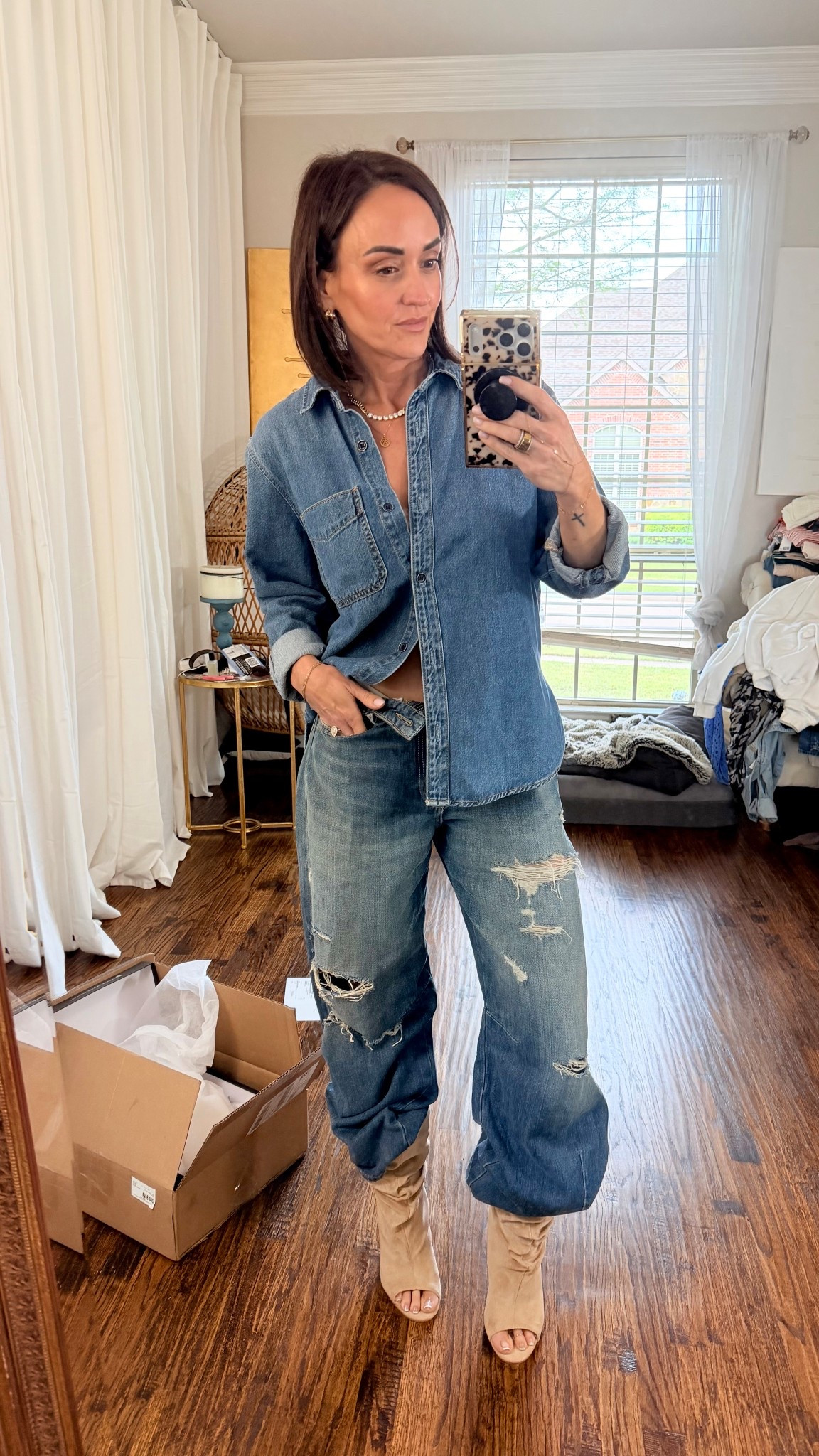 New akira boots I’m in love with but my broken toe is not. Runs TTS. 

#LTKgrwm #LTKOver40 #LTKootd