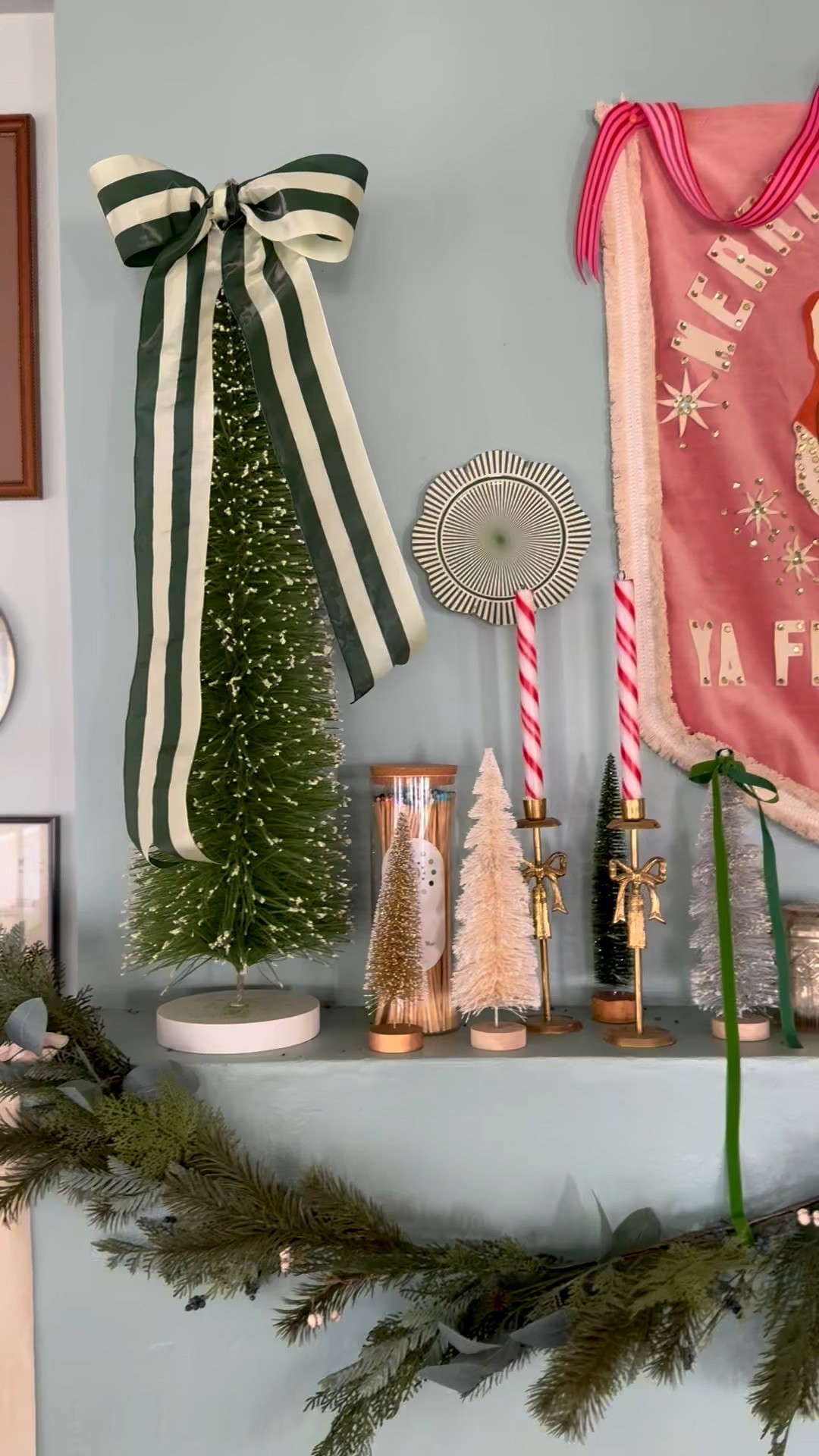 This gorgeous ribbon is 30% off right now (it also comes in pink and red!). It’s so pretty on top of these giant bottle brush trees!!✨🎀

#LTKHome #LTKCyberWeek #LTKHoliday