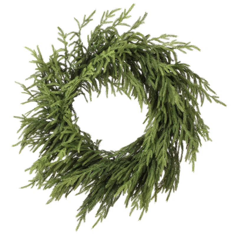Regency International 30" Just Cut Natural Touch Norfolk Pine Wreath | Wayfair | Wayfair North America