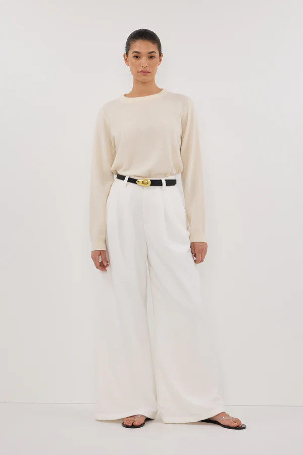 INDY CREAM CASHMERE KNIT JUMPER | DISSH
