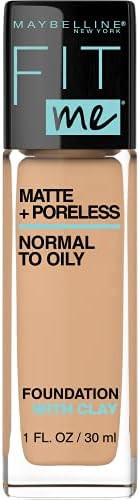 MAYBELLINE Fit Me Matte + Poreless Liquid Foundation Makeup, Soft Tan, 1 fl; oz; Oil-Free Foundat... | Amazon (US)