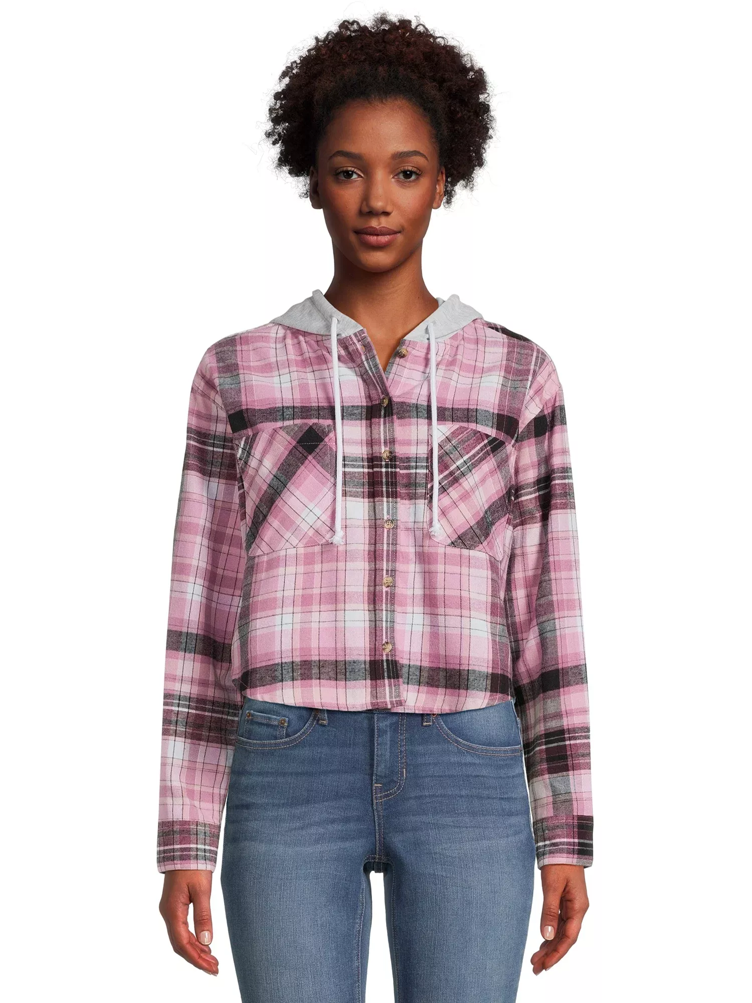 No boundaries best sale plaid hoodie