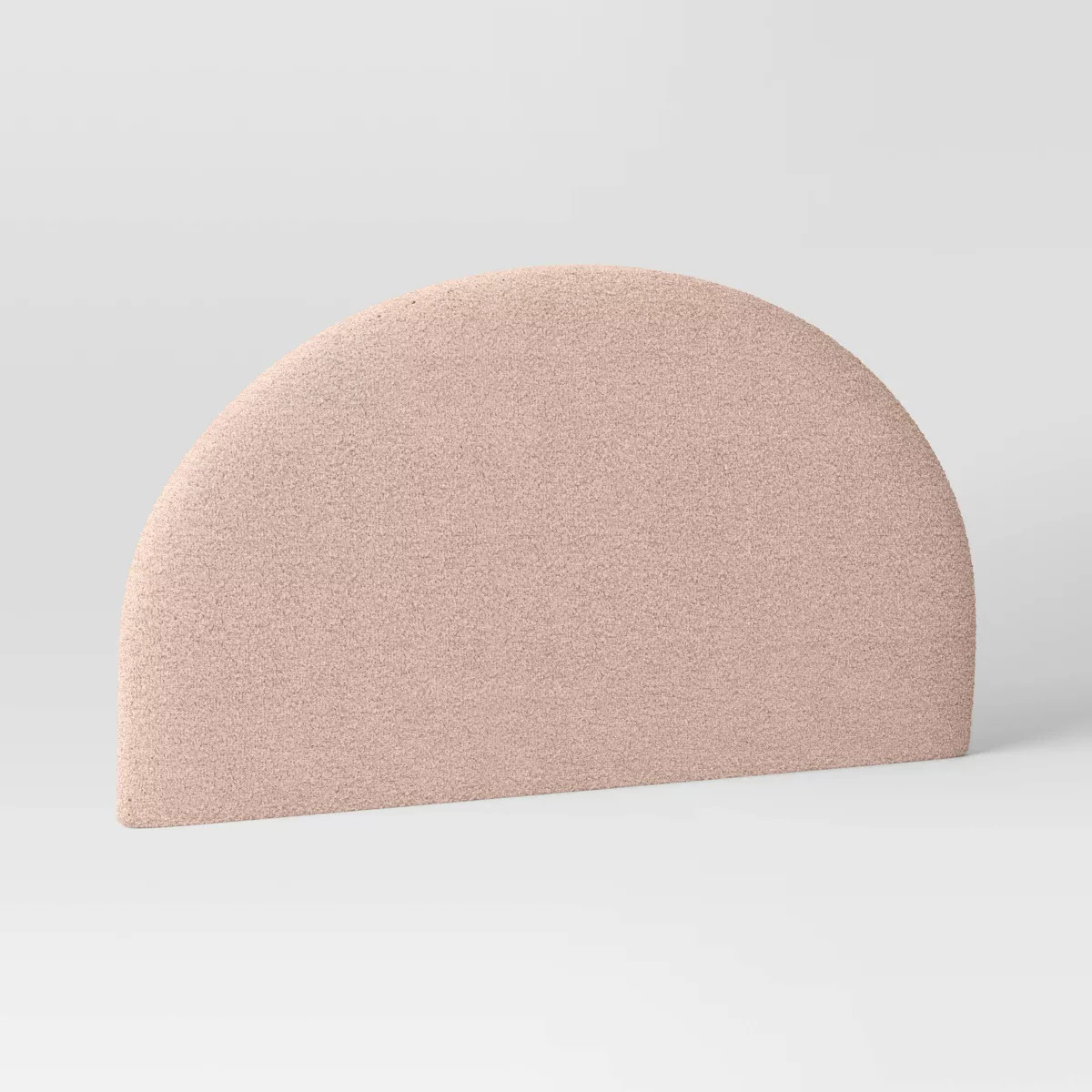 Queen Teen Half-Moon Headboard Mottled Weave Blush - Threshold™ designed with Studio McGee | Target