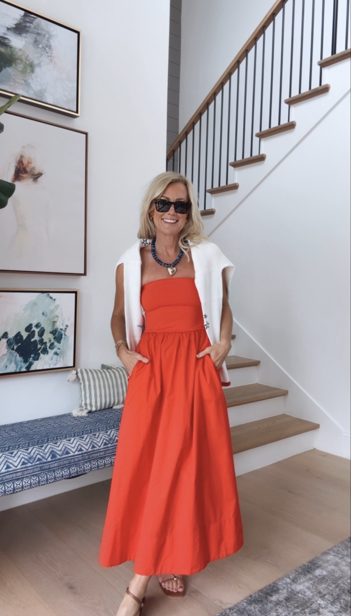 Loving this orange shade for spring and summer! Such a fun and flattering fit. 

Sweater: Small
Dress: XS

#LTKOver40 #LTKSeasonal #LTKootd