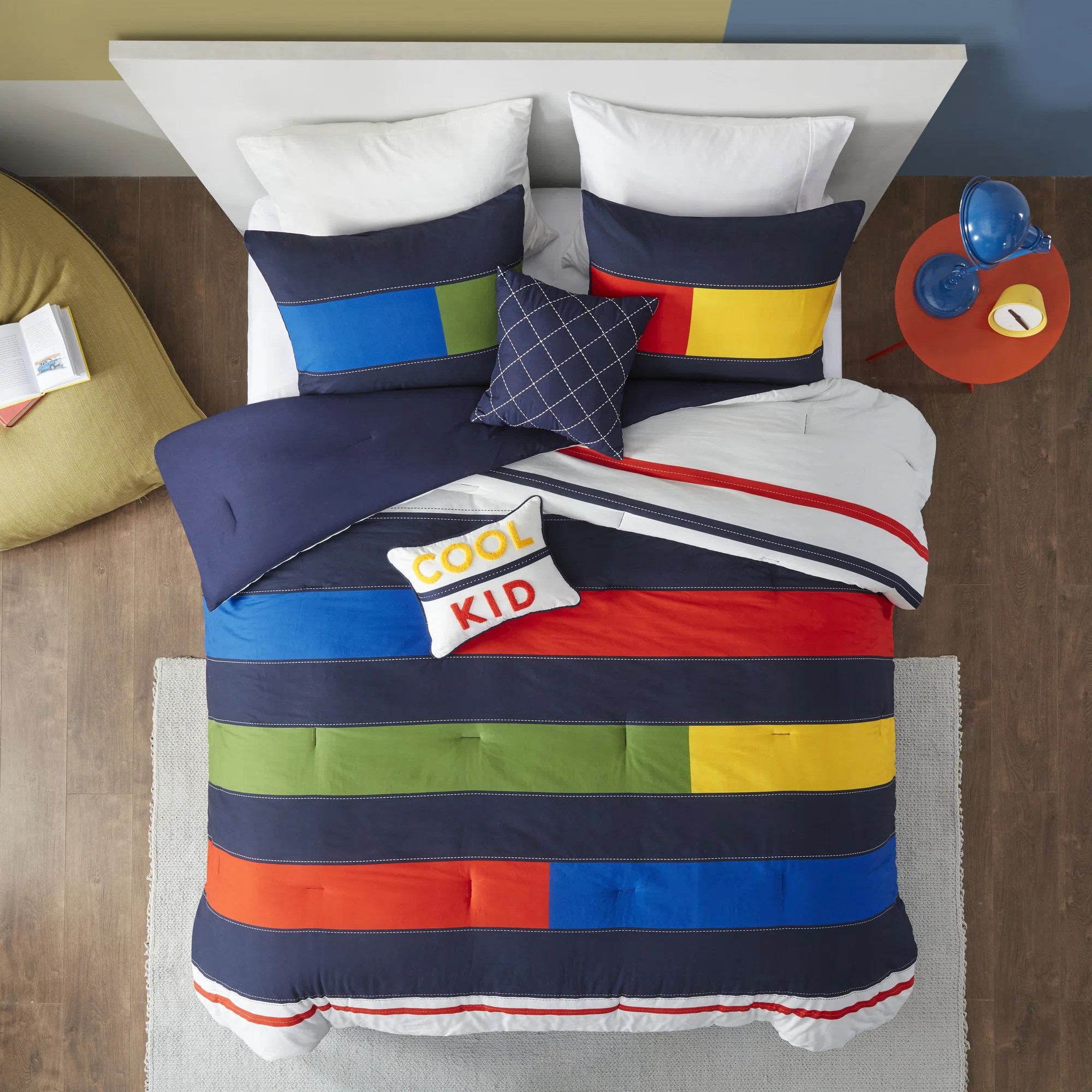 Urban Habitat Kids Morris Stripe Printed Cotton Comforter Set & Reviews | Wayfair | Wayfair North America