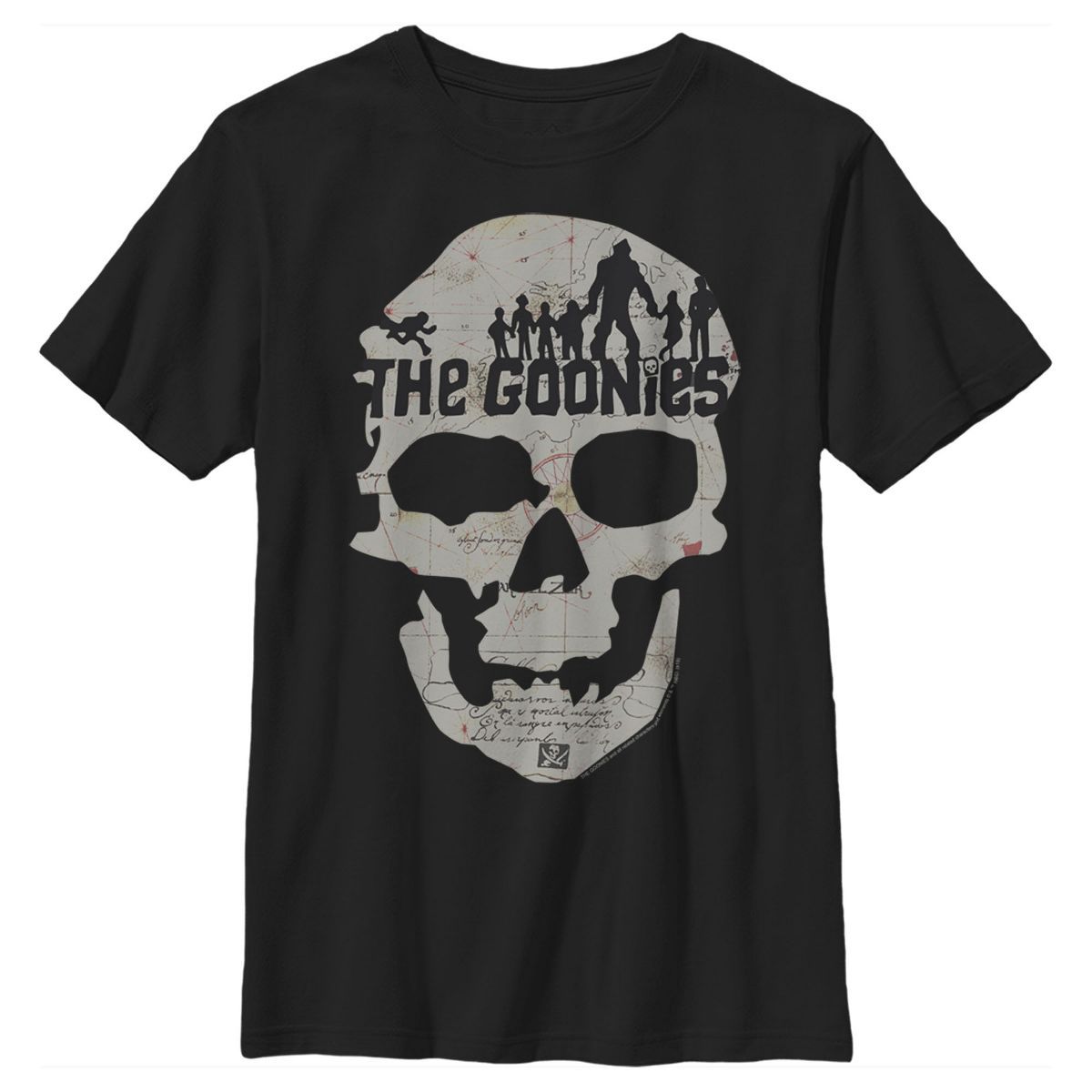 Boy's The Goonies Skull Map Logo T-Shirt | Target