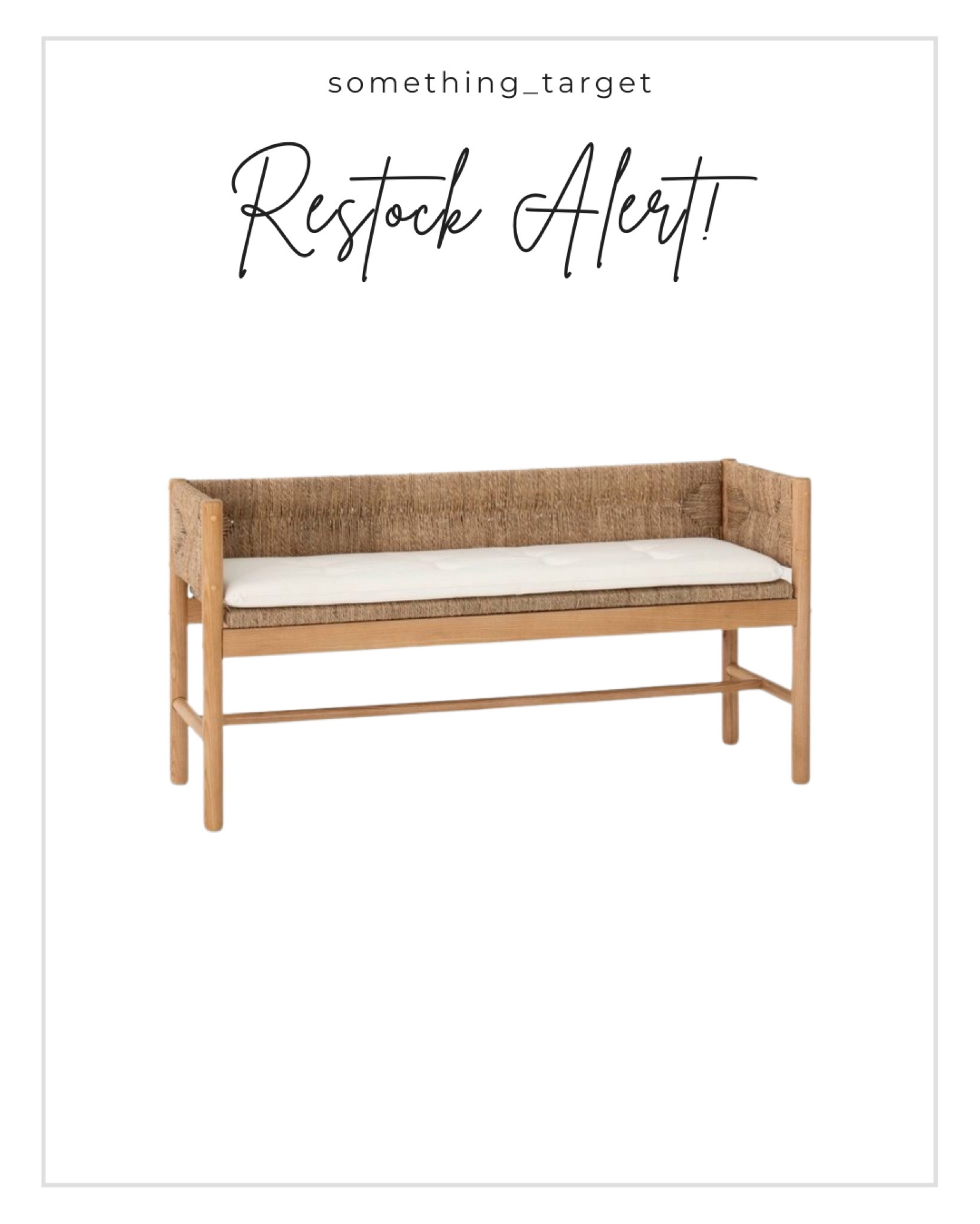 Favorite Studio McGee bench restocked! 

#LTKFind #LTKstyletip #LTKhome