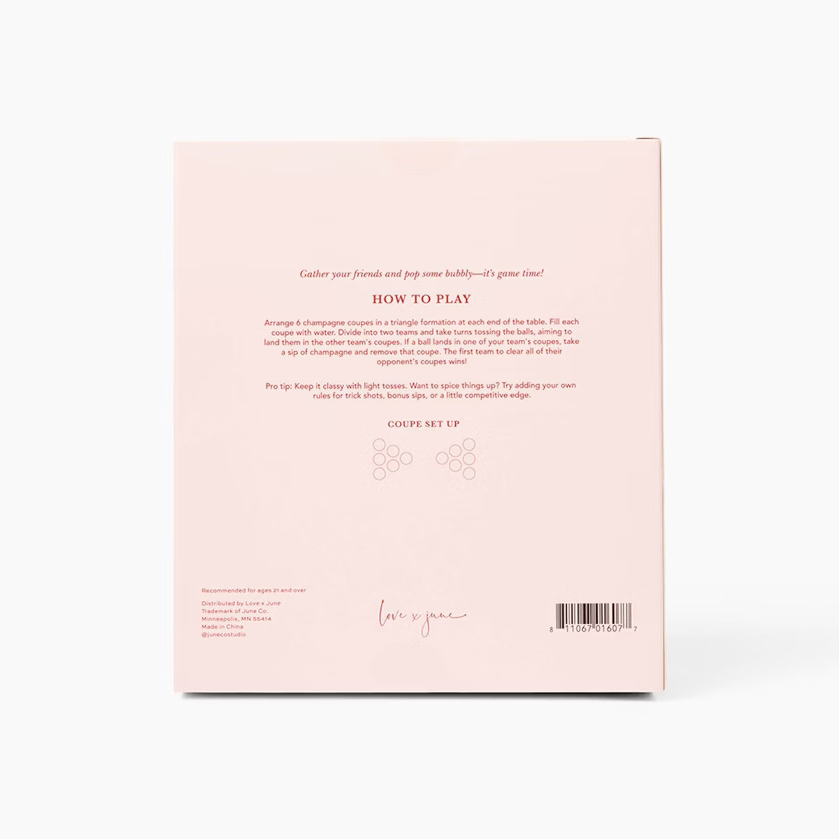 Love x June 4.3oz Champagne Pong Game | Target