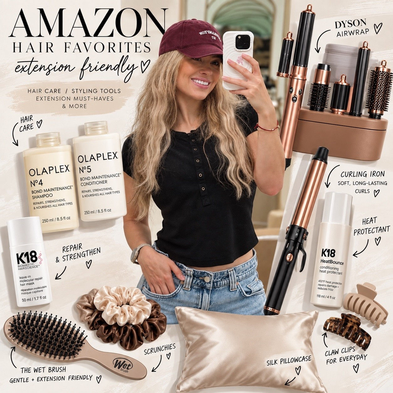 My Amazon hair favorites 🤍✨
As a hair extension specialist, I’m always picky about what I recommend for keeping your natural hair + extensions healthy, protected & looking their best. Sharing some of my favorite hair care, styling tools + extension-friendly essentials — and so many are on sale for Prime Day! 🛍️

#AmazonPrimeDay #PrimeDayDeals #AmazonHairFinds #HairFavorites #HairCare #HairExtensions #ExtensionCare #HealthyHair #HairStylistFavorites #HairTok #LTKBeauty #LTKSaleAlert #LTKFinds