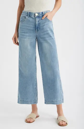Wit & Wisdom Skyrise Crop Wide Leg Jeans | Nordstrom | Nordstrom
