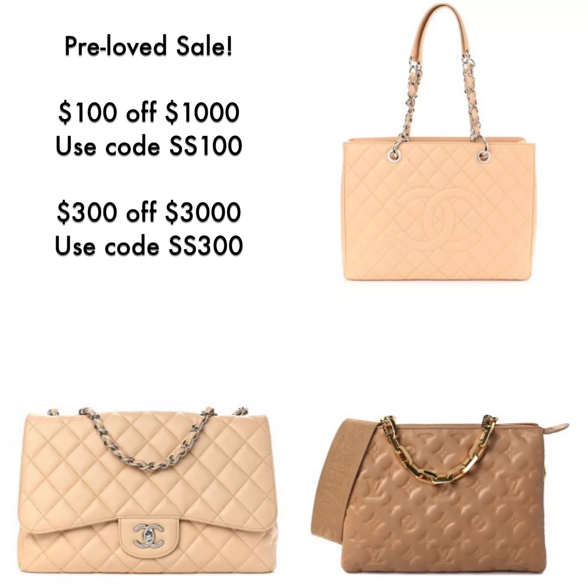 chanel clearance handbags