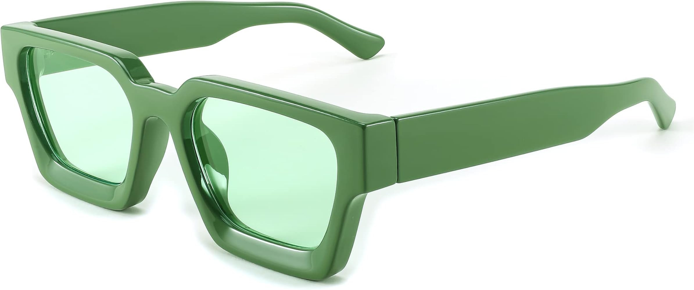 FEISEDY Retro 90s Square Sunglasses for Women Men Trendy Chunky Rectangle Sunglasses UV400 Protec... | Amazon (US)