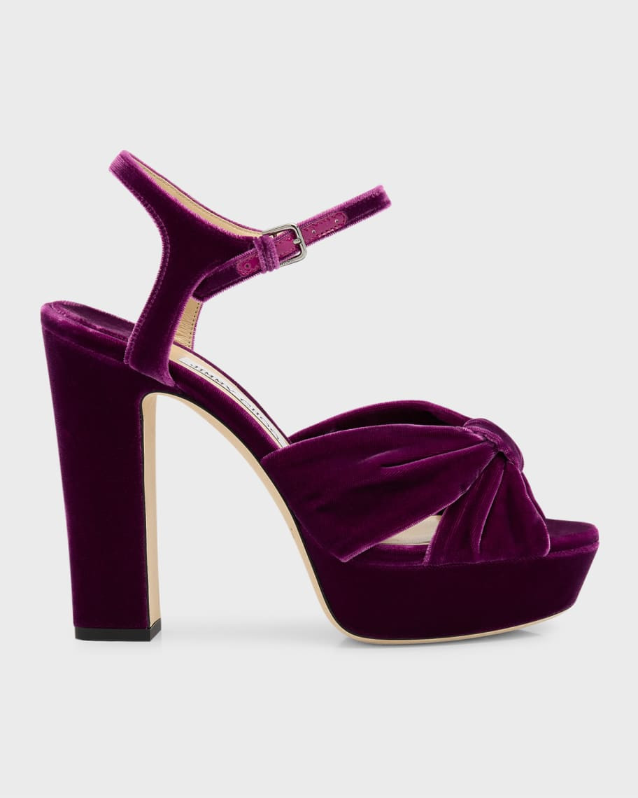 Jimmy Choo Heloise Ankle-Strap Platform Sandals | Neiman Marcus