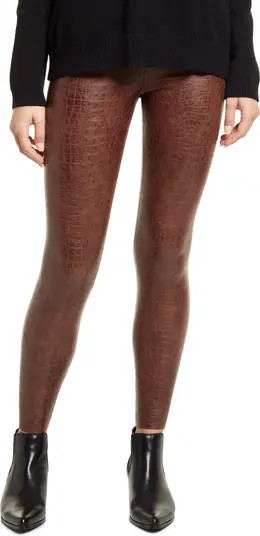 Reptile Embossed Faux Leather Leggings | Nordstrom