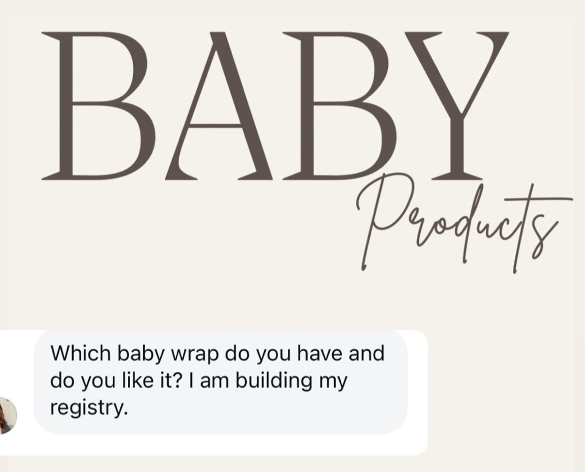 Currently using and loving the baby Solly wrap for my newborn!

#LTKFindsUnder100 #LTKFamily #LTKBaby