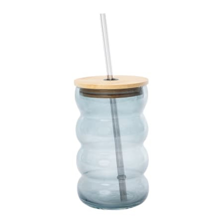 Glass Bubble Tumbler With Bamboo Lid 20oz | Five Below