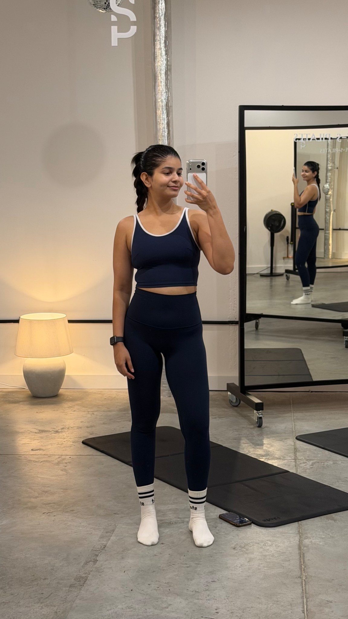 Lululemon pilates set 
Align leggings 
Tennis tank 

#LTKfitness #LTKeurope #LTKuk