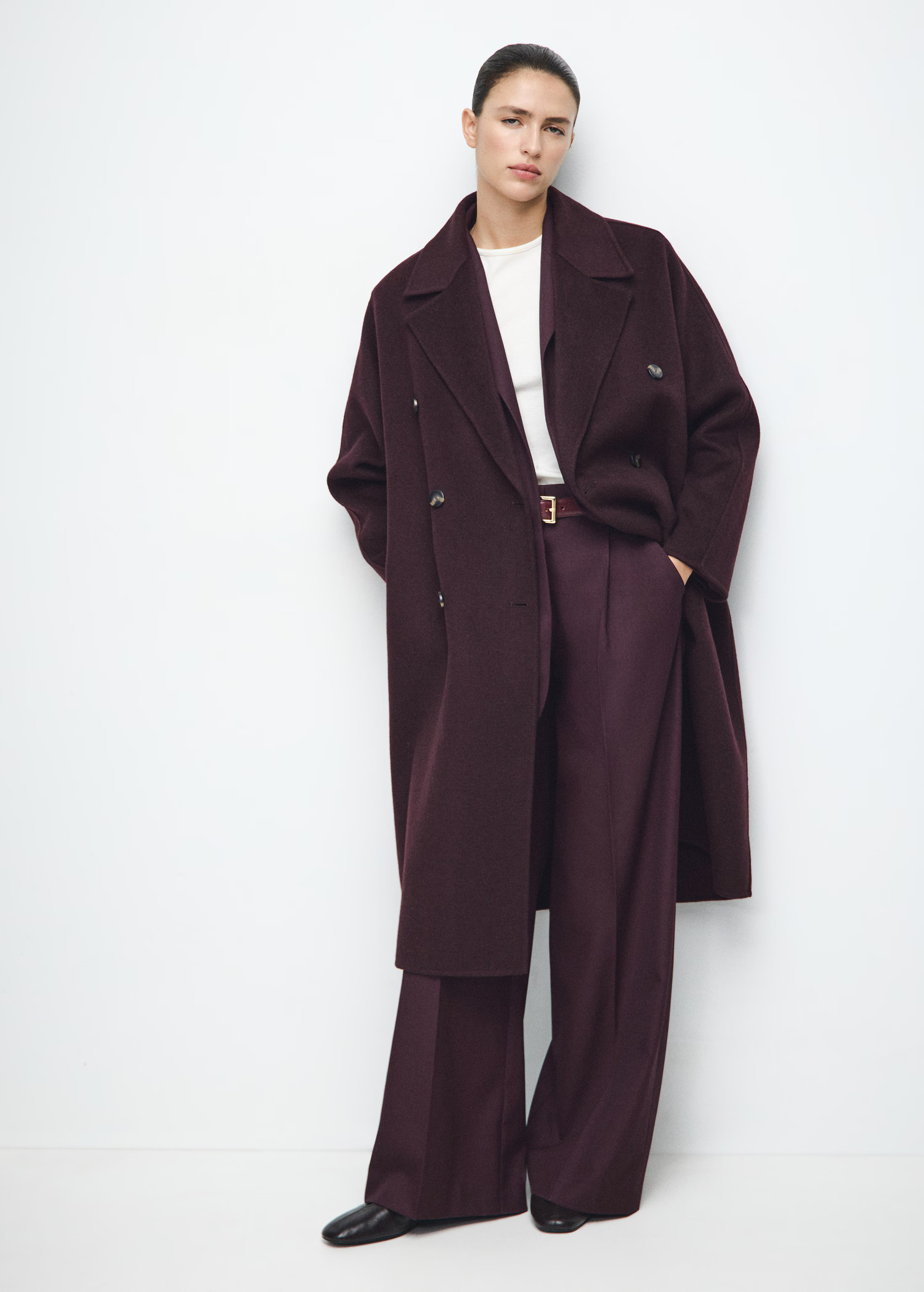 Handmade oversized wool coat | Mango (US/MX/AU)