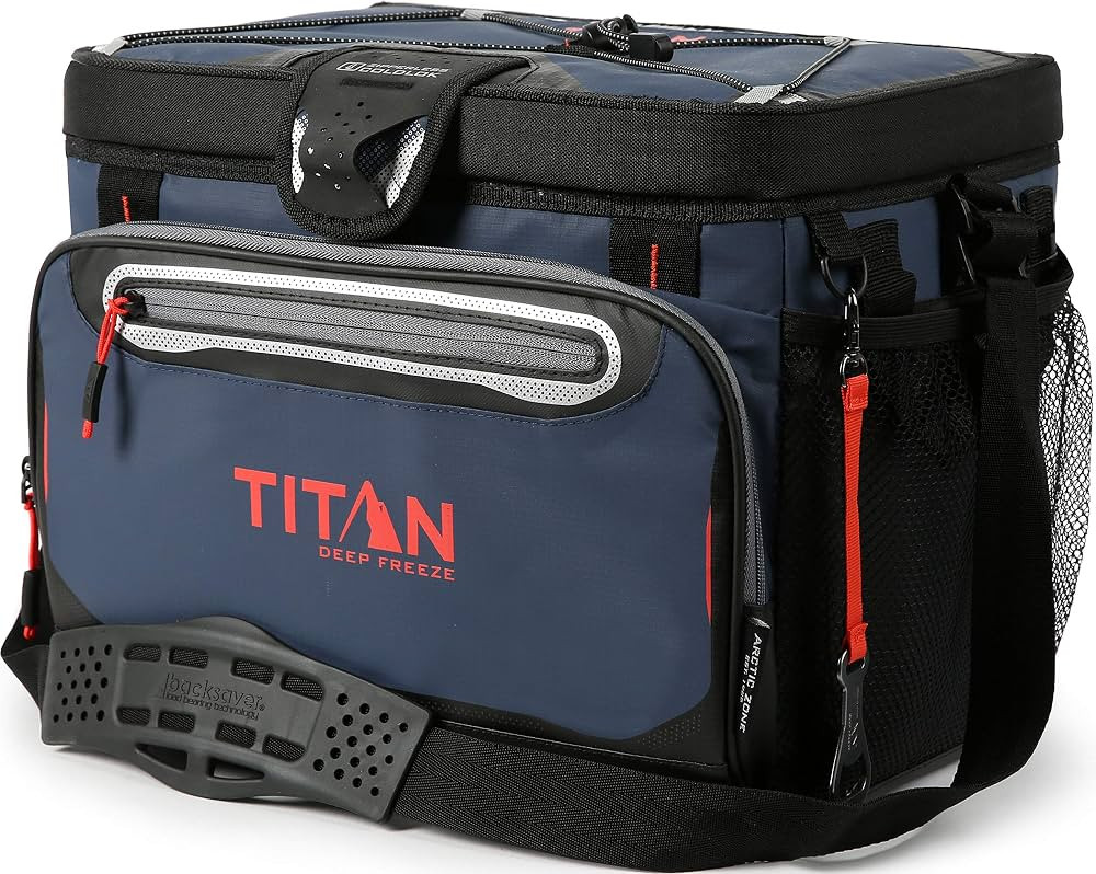 Arctic Zone Titan Deep Freeze Cooler - 30 Can Zipperless Hardbody Cooler - Navy Blue with Deep Fr... | Amazon (US)
