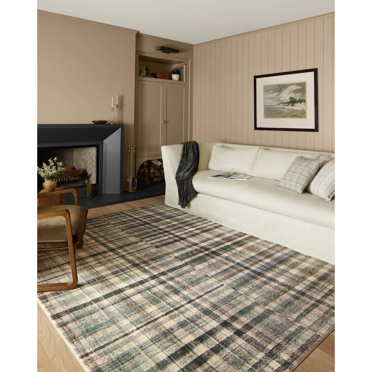 Chris Loves Julia x Loloi Humphrey Collection HUM-03 Forest/Beige/Pink, Contemporary Area Rug | Wayfair North America