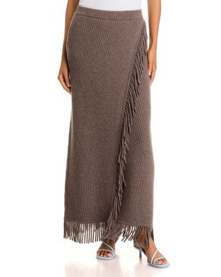 Simkhai Casey Wool and Cashmere Fringe Midi Skirt | Bloomingdale's (US)