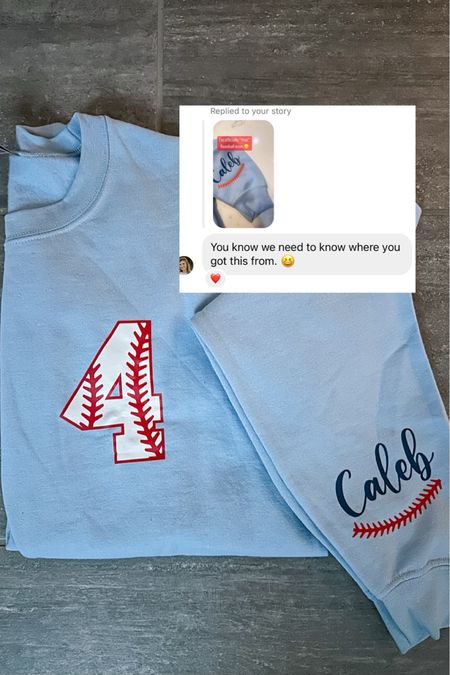 Yes, I’m THAT mom! I couldn’t help myself and if you would have seen the smile on my son’s face when he saw it, you’d do it too! Loving being his baseball mom . I got a medium but kind of wish I got a large 

#LTKsalealert #LTKfamily #LTKkids