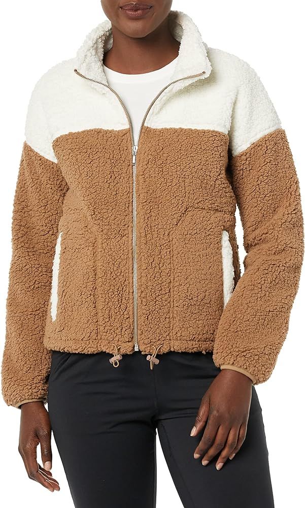 Amazon Essentials Women's Seamed Sherpa Jacket | Amazon (US)