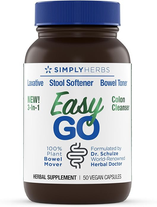 Simply Herbs Easy Go Bowel Mover - Adult Cleansing Supplement for Colon Health Support - Bowel Mo... | Amazon (US)