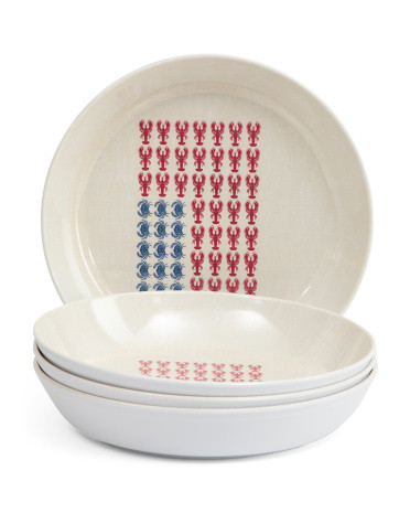 Set Of 4 Melamine Coupe Dinner Bowls | TJ Maxx