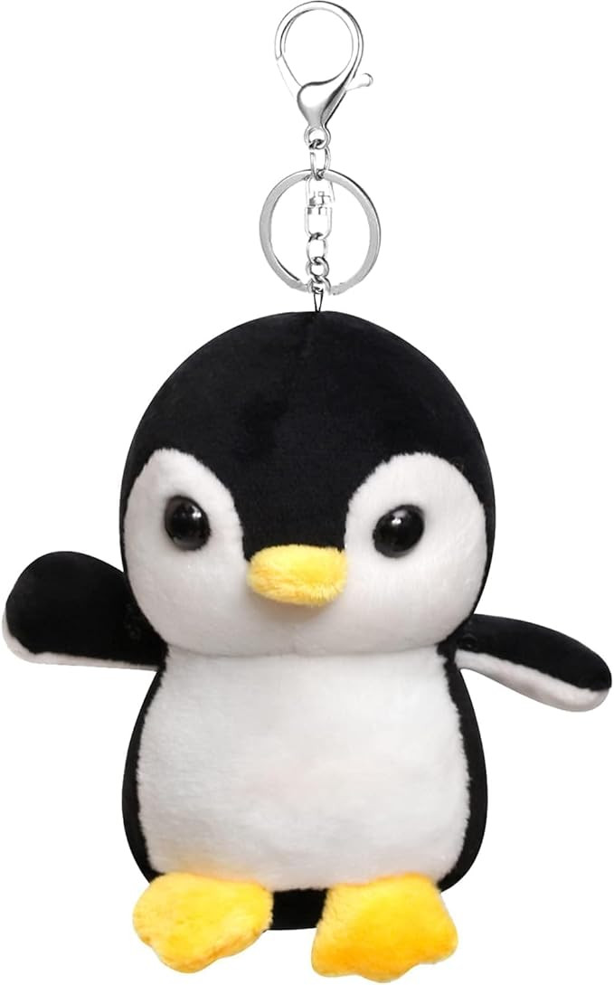 Anboor Small Stuffed Animals 4.3 Inch Penguin Plush Animal Toy with Keychain Award Goodie Bag Fil... | Amazon (US)