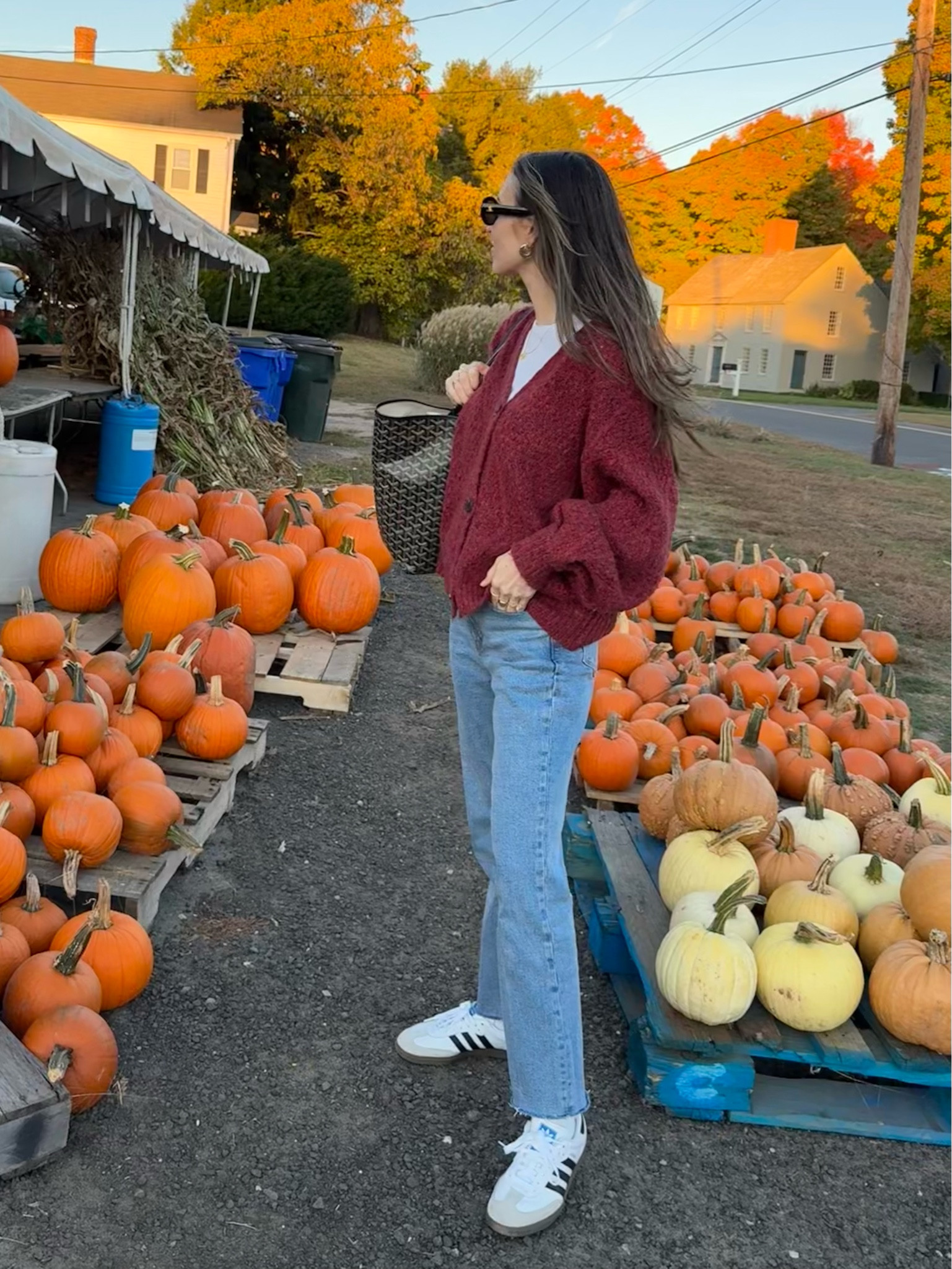 Easy mom weekend outfit. Cardigan runs big/oversized (wearing S here, could have done XS). High rise ankle straight jeans run true  

#LTKSeasonal #LTKSaleAlert #LTKFamily