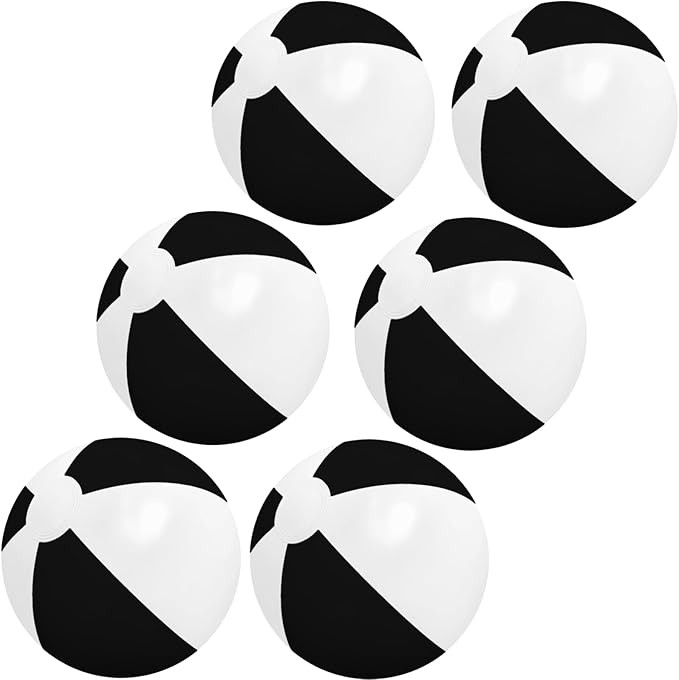 6 Pack Beach Balls, Large Inflatable Beach Balls Bulk, for Parties, Beach, Pools & Play | Amazon (US)