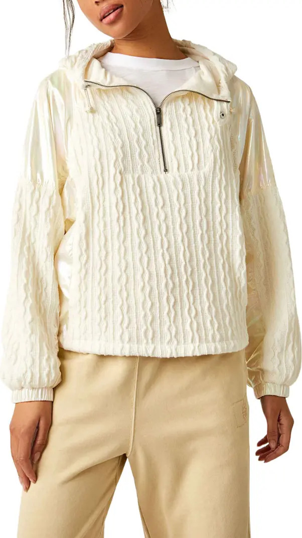 Sweetest Textured Half Zip Hoodie | Nordstrom Rack
