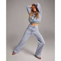 River Island Blue Relaxed Straight Leg Jeans | River Island UK & IE