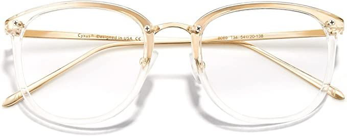 Cyxus Blue Light Glasses for Women, Blue Light Blocking Eyeglasses for Women, Round Computer Eyew... | Amazon (US)
