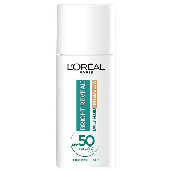 L'Oréal Paris Daily Fluid Tinted Glow Spf 50+, Bronze, 50ml | Superdrug